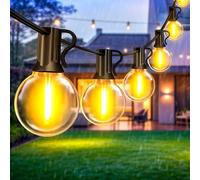 Guirlande Lumineuse Exterieure Guinguette 10M - Extérieur Lumières Exterieur Ampoule LED Lumiere Guirlandes Lumineuses Terrasse Jardin Electrique Girlandes d'extérieur Interieur Lumière Balcon Lampe