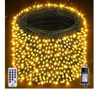 Guirlande Lumineuse Exterieure LED,80M 800LED Guirlande Lumineuse de Noël avec Télécommande et Minuterie,8 Modes,Décoration de Fête