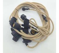 Guirlande Lumineuse Extérieure Textile Avec 10 Douilles 10m Ip65 10 M