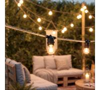 Guirlande Lumineuse Extérieure Textile Avec 10 Douilles 10m Ip65 10 M