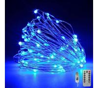 Guirlande lumineuse Fantasee en fil de cuivre LED USB à 8 modes avec télécommande et minuteur pour décoration de maison, chambre à coucher, anniversaire, fête, mariage, Noël, festival (10 m 328 cm