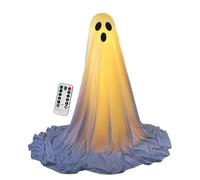 Guirlande lumineuse fantôme d'Halloween, guirlande lumineuse effrayante télécommandée, décoration de vacances festive pour pelouse, fête, jardin, porche, salle d'évasion, ambiance hantée