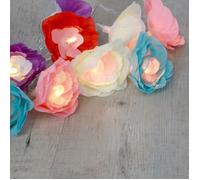 Guirlande Lumineuse Fleur Blanc Chaud - Guirlande Fleurs Lumineuse - Guirlande Fleur Led Pour Décoration Intérieure Romantique Boh