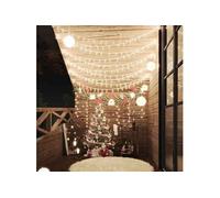 Guirlande lumineuse Globe 20 m 200 LED Blanc chaud 8 fonctions