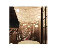 Guirlande lumineuse Globe 20 m 200 LED Blanc chaud 8 fonctions