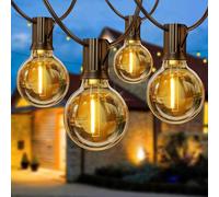 Guirlande Lumineuse Guinguette Exterieur 8M - G40 27FT 12+1 LED Ampoules de Guirlandes Jardin Lumiere Exterieure Connectable IP54 Imperméable Guirlande Lumières Extérieur Terrasse Pergola Balcon