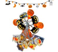 Guirlande Lumineuse Halloween Extérieur - Guirlande Intérieur Extérieur - Décorations Festives Anti-intempéries pour Jardin Terrasse Balcon Clôture Intérieur