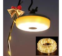 Guirlande lumineuse HAMLITE de 10 m avec guirlande lumineuse, lumières de camping rechargeables et étanches, gadgets de camping portables 2023, lumières de tente pour randonnée