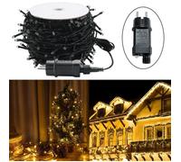 Guirlande lumineuse - HENGMEI - 100m - 1000 LED - Blanc chaud - 8 modes - IP44 étanche