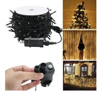 Guirlande lumineuse - HENGMEI - 80m - 800 LED - Blanc chaud - 8 modes - IP44 extérieur