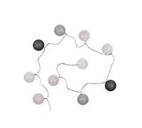 AltoBuy Guirlande Lumineuse intérieur 10 Boules LED Rose et Gris(L1m65)