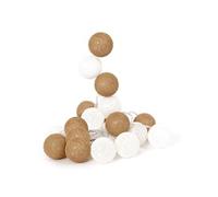 AltoBuy Guirlande Lumineuse intérieur 20 Boules LED Blanc et doré (L3m72)