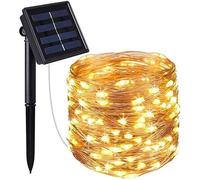Guirlande lumineuse - JARDIN - Micro LED Skinny Solar - 100 LED - 10m - Solaire - Jaune