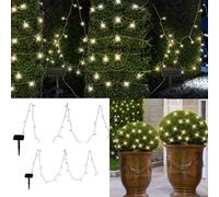 Chaîne de lumières solaires décoration de jardin lumière extérieure décoration de fête de terrasse, 50x LED, L 1000 cm