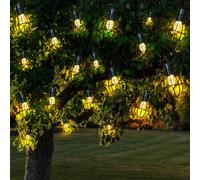 Guirlande Lumineuse Lampe Solaire Extérieure Jardin Retro 20x LED Lanterne