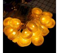 Guirlande Lumineuse Led 150Cm Guirlande Lumineuse Pile ImperméAble, Guirlande Lumineuse IntéRieur Exterieure Pour Anniversaire Mariage Halloween NoëL Maison Jardin DéCoration (Orange douce)