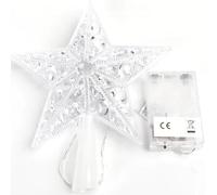Guirlande lumineuse LED à piles AA - 21 cm - Blanc chaud - Idéale pour décorer les arbres et créer des ambiances chaleureuses.