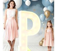 Guirlande Lumineuse LED Alphabet For Anniversaire, 1,2 M De Large, En Carton, À Monter Soi-même, Décorations Remise Diplôme, Mariage Maison(P,100cm/3.3ft)