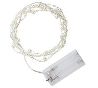 Guirlande Lumineuse LED avec Perles, Fil électrique, Idéal pour Meubles, Lit, Fenêtre, Escaliers