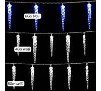 Guirlande lumineuse LED avec stalactites Intérieur extérieur Décoration de Noël