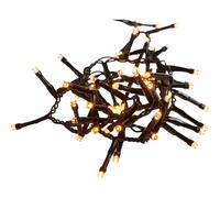 Guirlande lumineuse LED Décoration de Noël Chaîne lumineuse Arbre de Noël extérieur noir ambre Lampe de jardin Décoration de balcon, plastique, 800x 0,06W, L 1600 cm