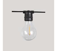 Guirlande Lumineuse LED E27 2700 K Noir IP44 Moderne Pour Jardin
