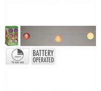 Guirlande lumineuse LED en raphia - lot de 12 - 6