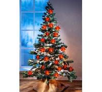 Guirlande lumineuse LED étoiles rouges 1,35m Décoration de Noël Décoration lumineuse batterie