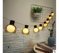 Guirlande Lumineuse, LED extérieure intérieure Solaire LED Boule Ampoule Lampe Guirlande Lumineuse décoration Guirlande Lumineuse Petite Couleur Guirlande Lumineuse, Blanc Chaud 9,5 mètres 50 lumière