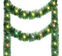 Guirlande lumineuse LED - Guirlande lumineuse de Noël - 100 m - Décoration suspendue pré-éclairée - Corde décorative brillante pour sapin de Noël, étagère, cadre de porte, D