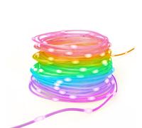 Guirlande lumineuse LED intelligente, WLAN, changement de couleurs, variateur, e