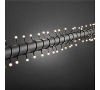 Konstsmide 3691-107 Guirlande d'Eclairage de Cerise Extérieur 80 LEDs 24 V Blanc Chaud Câble Noir
