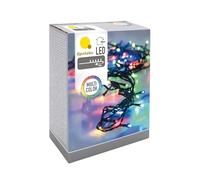 Guirlande lumineuse LED multicolore - 320 LED/24 m - Éclairage de Noël multicolore - Décoration d'hiver de l'Avent pour l'intérieur et l'extérieur Multicolore