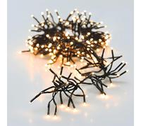 Guirlande lumineuse LED multicolore avec 8 fonctions d'éclairage - 192 LED/1,4 m - Éclairage de Noël blanc chaud avec minuterie - Fonctionne avec piles - Lumière décorative pour l'intérieur et