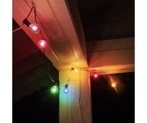 Guirlande lumineuse LED NIRVANA verre pour l'extérieur Guirlande lumineuse de fête 42 watts multicolore