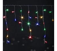 Guirlande lumineuse LED plate, batterie 3AA, couleurs RVB, 10 m x 0,6 m, idéales pour la décoration intérieure et extérieure lors de fêtes et d'événements.