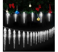 Monzana Guirlande lumineuse LED intérieur et extérieur 40 stalactites décoration de Noël illumination