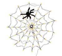 Guirlande Lumineuse LED Toile d'Araignée Éclairage Décoratif pour Fêtes en