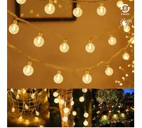 Guirlande lumineuse LED - UISEBRT - 30M - 240 LED - 8 Modes d'éclairage - Blanc chaud
