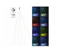 Guirlande lumineuse - LUNARTEC - 6 fils - 180 LED - Multicolore - Intérieur