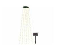 Lunartec : Guirlande lumineuse solaire à effet cascade 12 fils / 300 LED - Blanc chaud