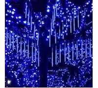 Guirlande Lumineuse Météore Pluie Lumiere LED Météore Pluie Etanche Extérieur Douche Pluie Feux 30 cm 8 Tube 192 LEDs pour Mariage