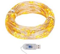 Guirlande lumineuse micro LED 40m 400LED blanc chaud 8fonctions Warm white G