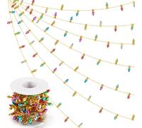 Guirlande Lumineuse Miniature, 5 Mètres Miniature Lumières de Noël, Accesorios CASA de Muñecas, Guirlandes Lumineuses pour Lutin de Noël, pour Déco de Portes de Lutin et Mini sapins