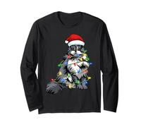 Guirlande Lumineuse pour Arbre de Noël en Forme de Chat Manche Longue