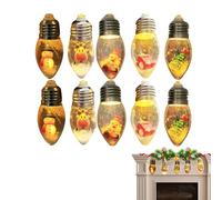 Guirlande Lumineuse pour Arbre de Noël Intérieur Fonctionne sur Piles,Lumières Boule à Neige Festives - Décoration Vintage pour Fête Mariage Intérieur Extérieur Fenêtre Jardin Clôture Arrière-Cour