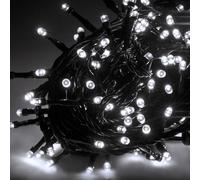 Guirlande lumineuse pour sapin de Noël 100 LED 10 m IP44 intérieur/extérieur bla