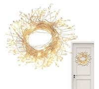 Guirlande lumineuse pour sapin de Noël, alimentée par USB, éclairage d'ambiance scintillant, blanc chaud, pour décoration extérieure, salon, cheminée, terrasse, jardin, fête, mariage