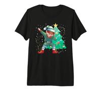 Guirlande Lumineuse pour Sapin de Noël avec Inscription « Dabbing Elf Merry Christmas » T-Shirt Haut de Gamme
