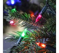Lights4fun Guirlande Lumineuse pour Sapin Traditionnelle avec 150 LED Multicolores pour Intérieur